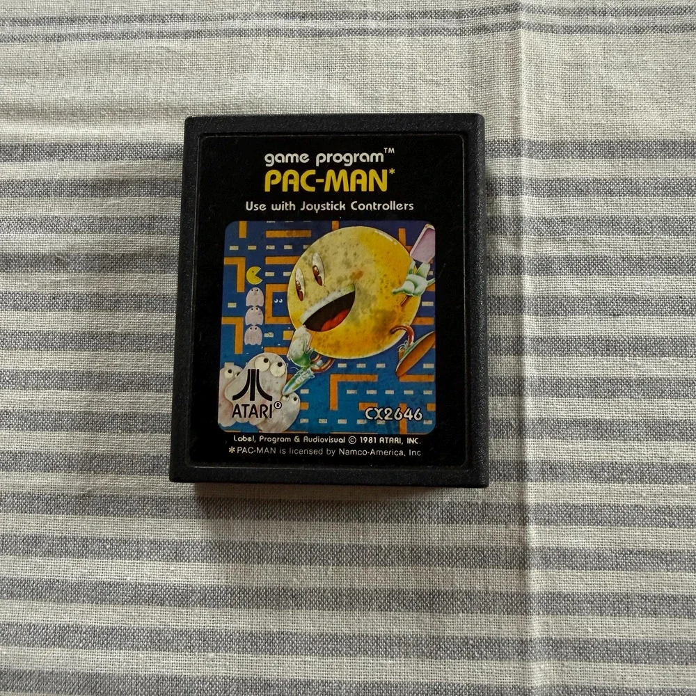 PAC-MAN Atari 2600, (1981) Tested & Works